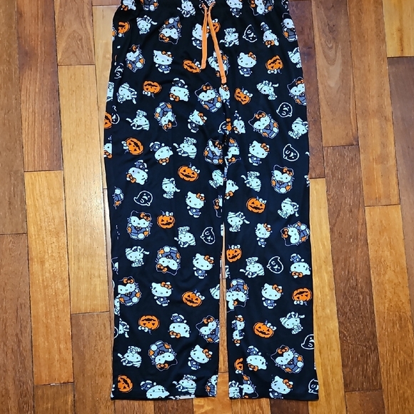 Hello Kitty Pajama Bottoms - Halloween Print - Picture 1 of 3